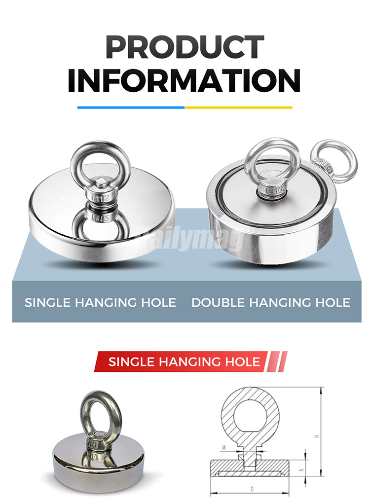 fishing magnet, pot magnet, retrieving magnet