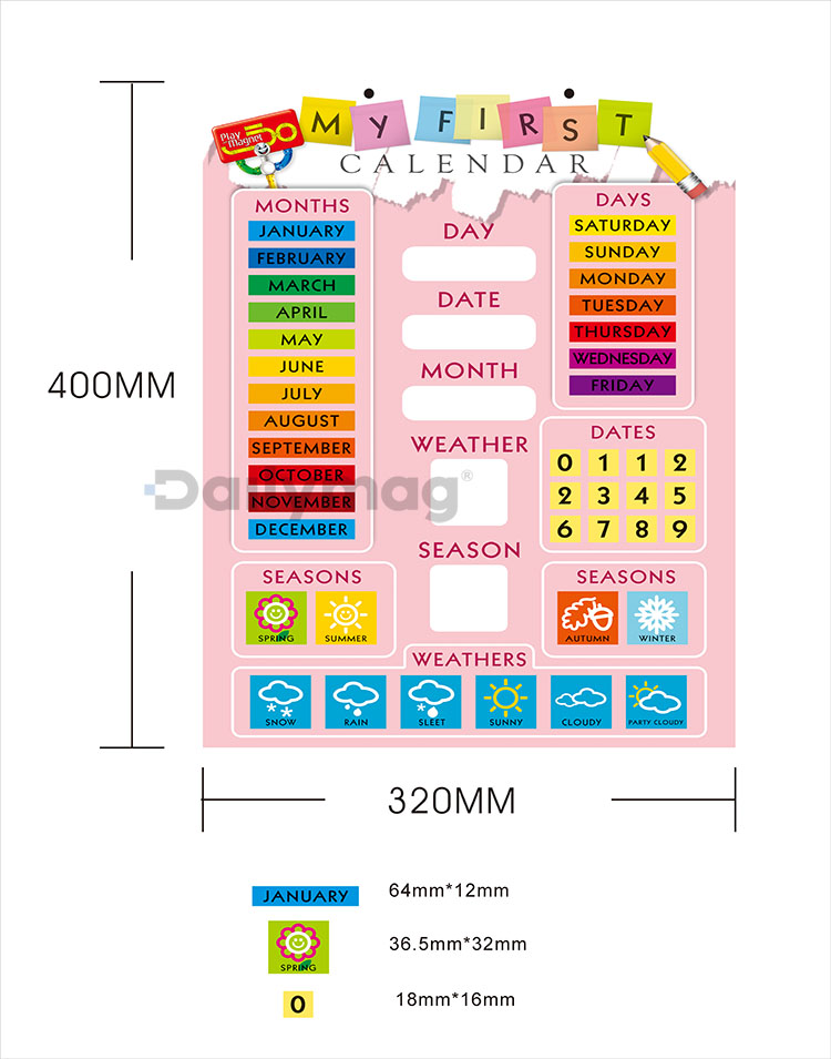 magnetic calendar,magnetic calendar for fridge,my first calandar,educational magnet set,children educational magnetic calendar