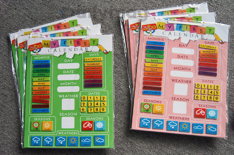 magnetic calendar,magnetic calendar for fridge,my first calandar,educational magnet set,children educational magnetic calendar